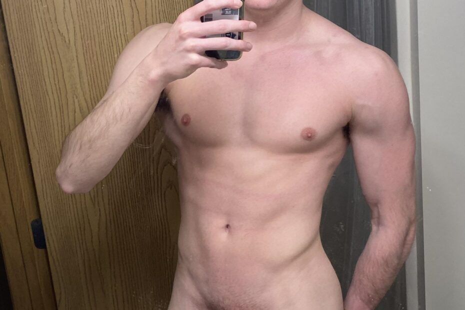 Horny boy holding his ass