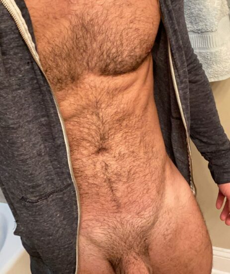 Hunk with a hairy body