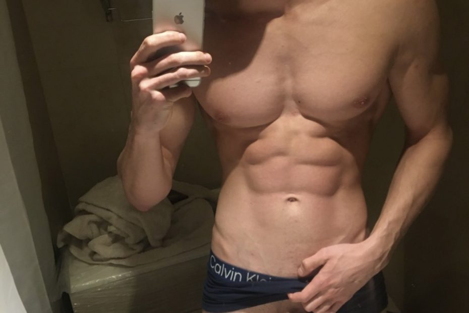 Hunky boy letting his cock out