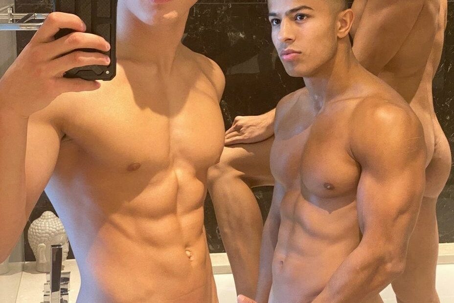 Muscle boy with a nice dick