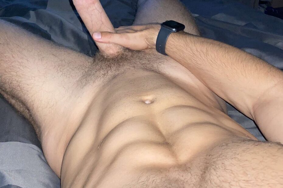 Nude jock showing cock