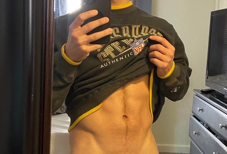 Sexy stud with a boner