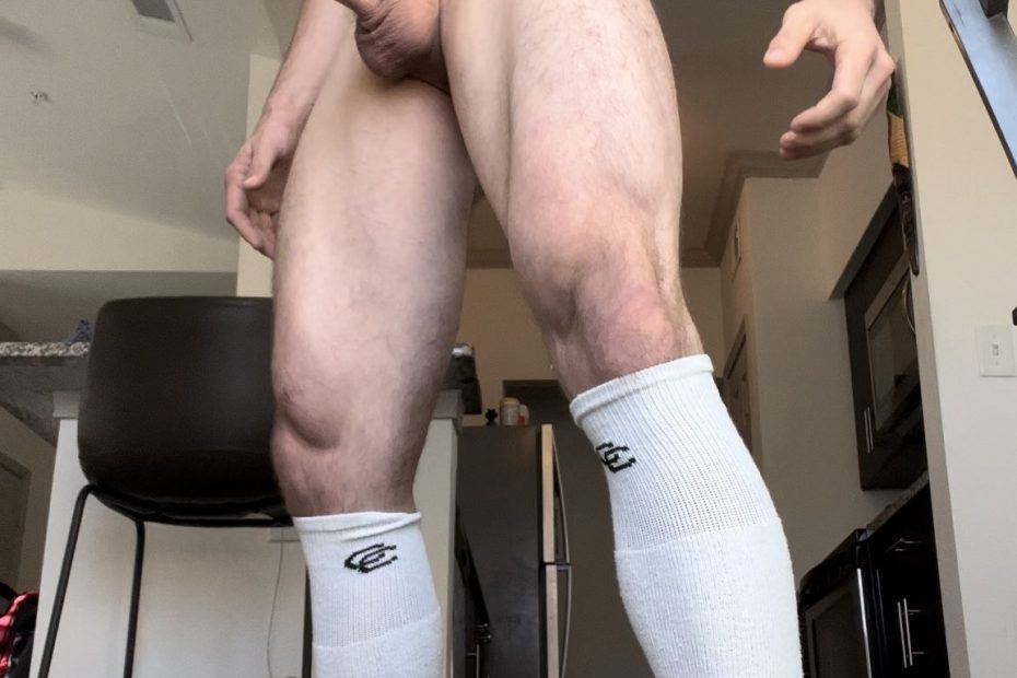White socks and a big cock